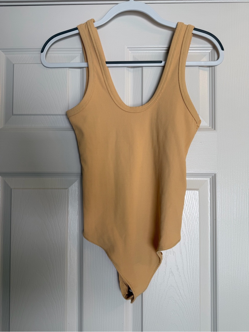 Abercrombie & Fitch Ribbed Tank top Bodysuit Soft a&f Peach Orange bodysuit
